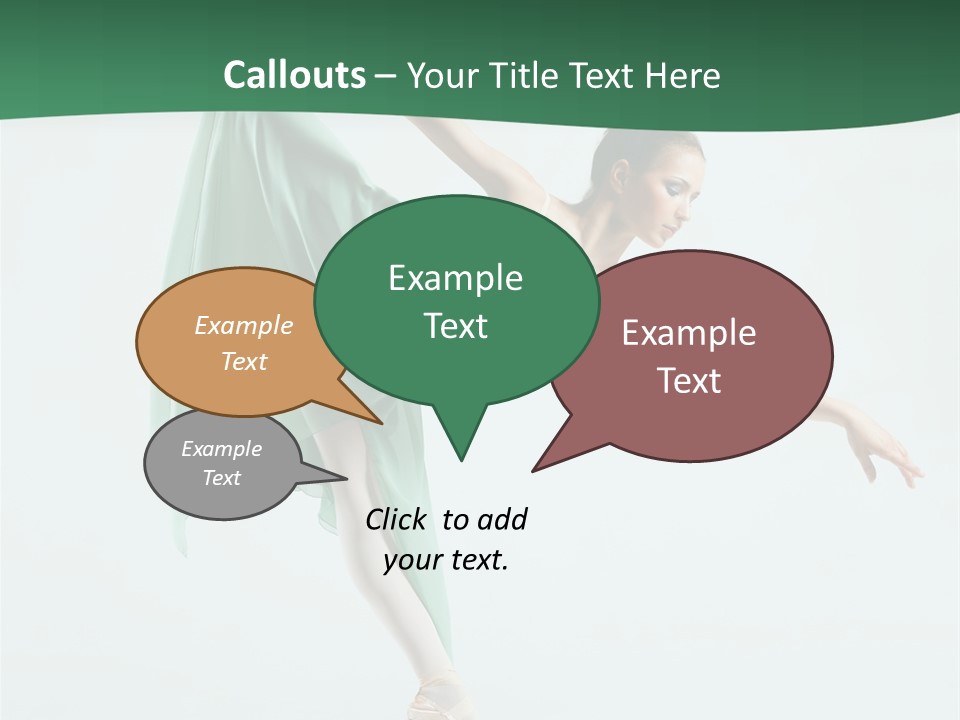 Tutu Exercise Jump PowerPoint Template