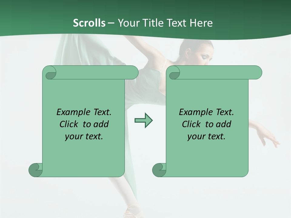 Tutu Exercise Jump PowerPoint Template