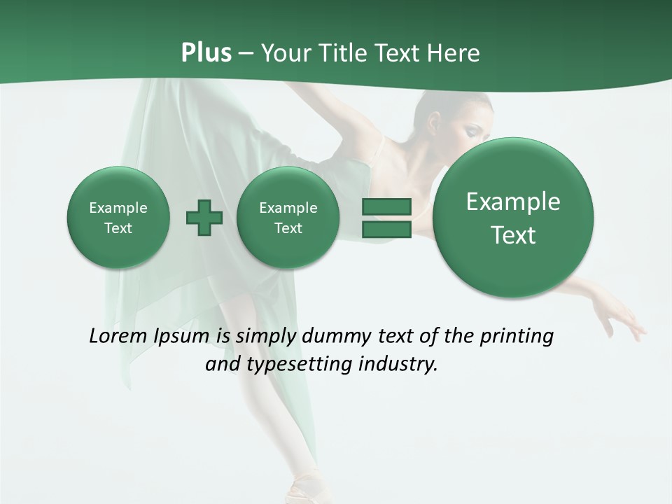 Tutu Exercise Jump PowerPoint Template