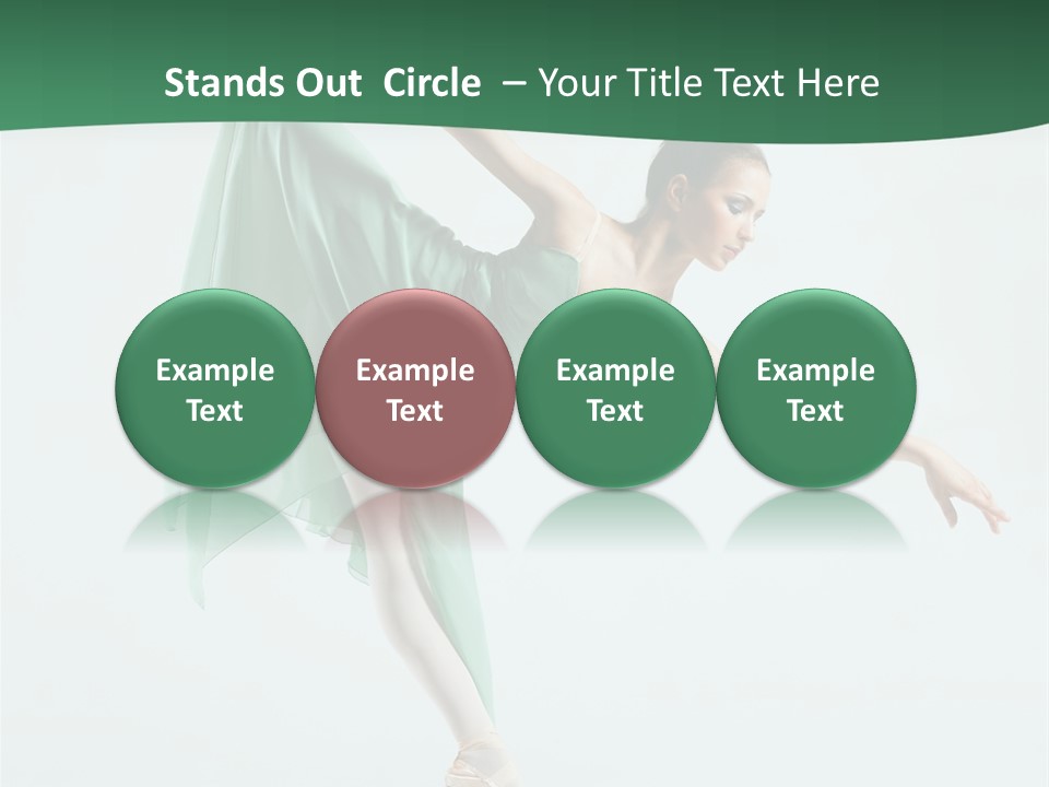Tutu Exercise Jump PowerPoint Template
