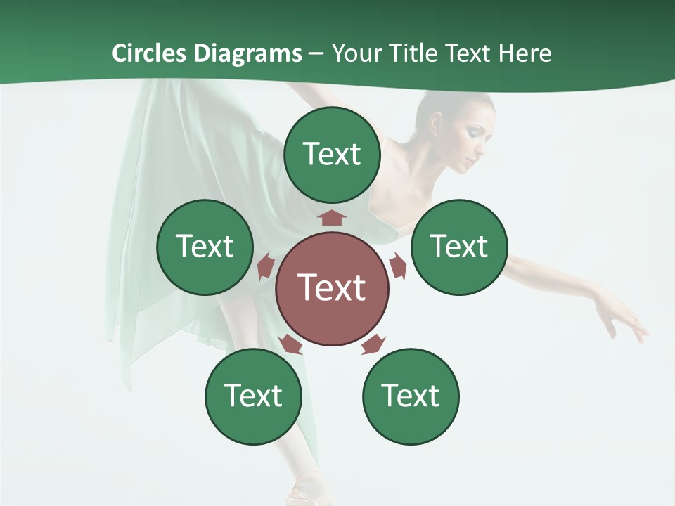 Tutu Exercise Jump PowerPoint Template
