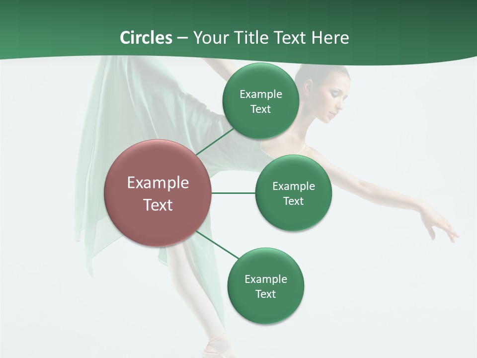 Tutu Exercise Jump PowerPoint Template