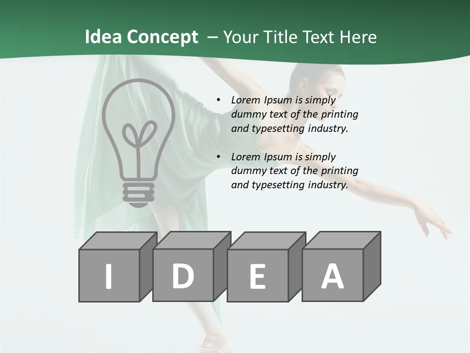 Tutu Exercise Jump PowerPoint Template