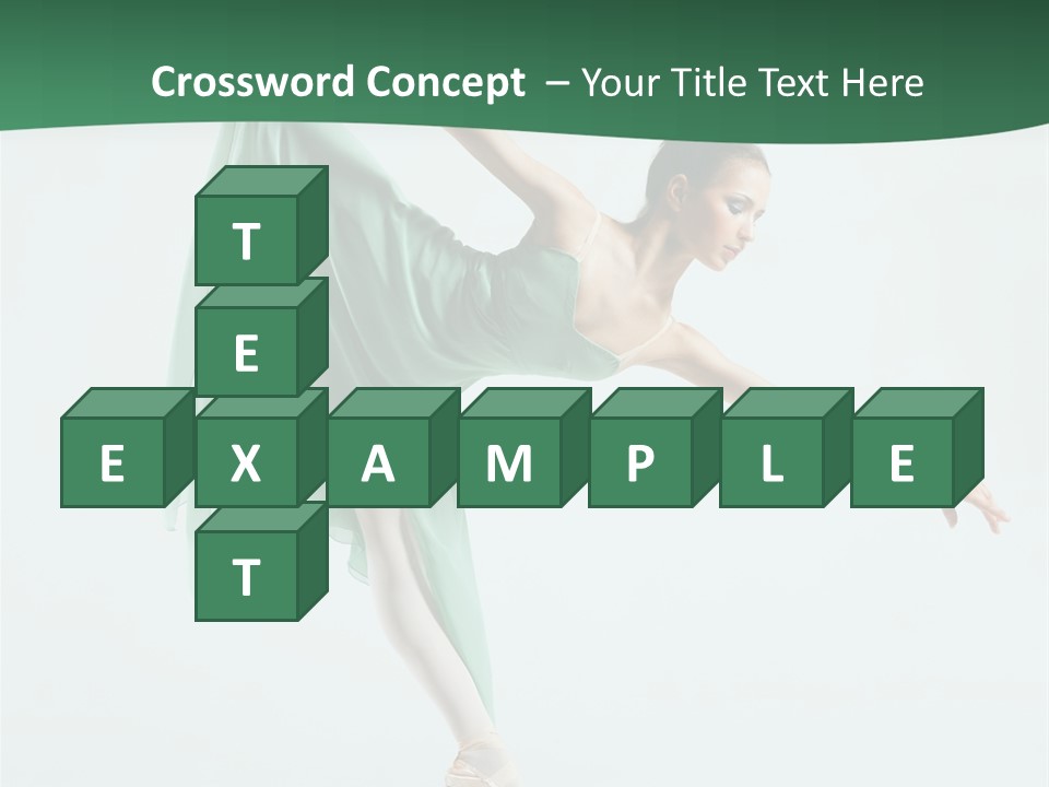 Tutu Exercise Jump PowerPoint Template