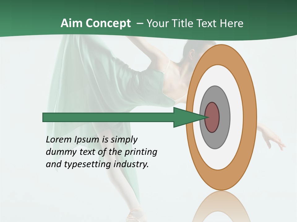 Tutu Exercise Jump PowerPoint Template