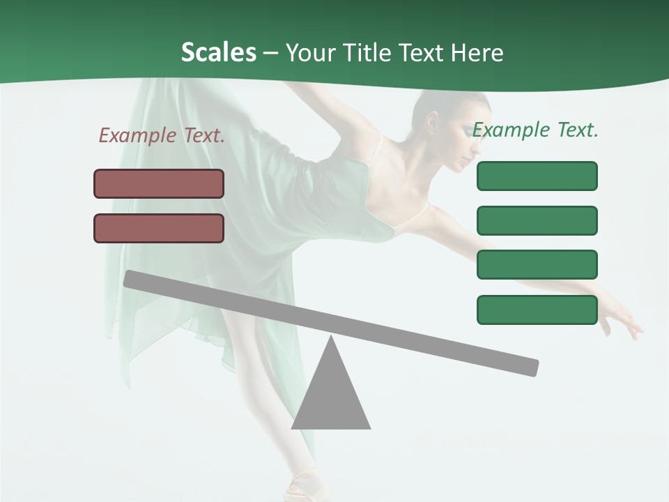 Tutu Exercise Jump PowerPoint Template