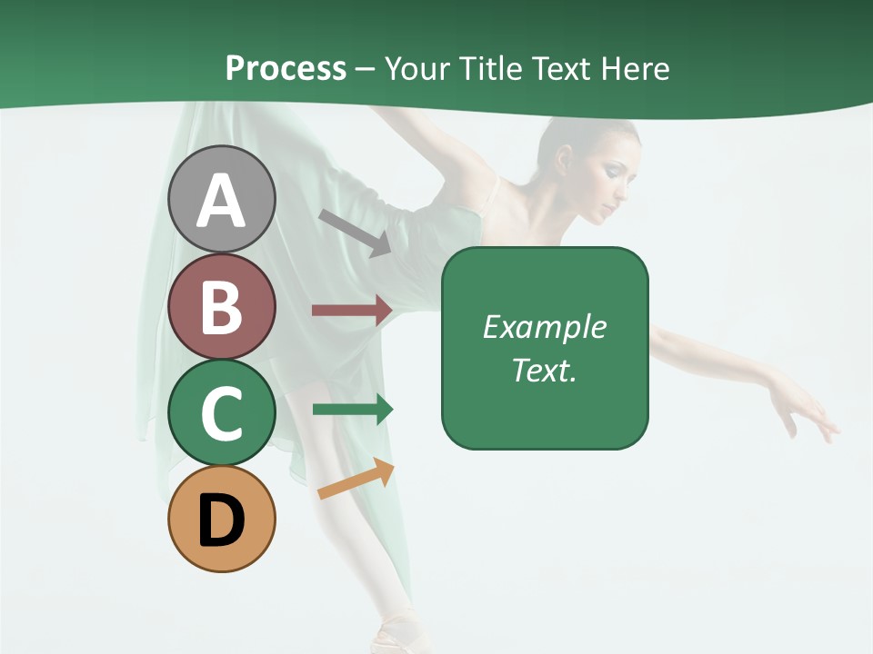 Tutu Exercise Jump PowerPoint Template