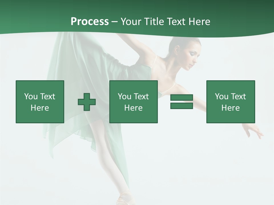 Tutu Exercise Jump PowerPoint Template