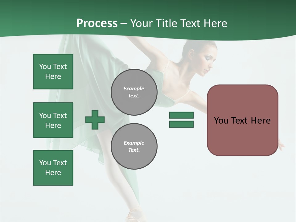 Tutu Exercise Jump PowerPoint Template