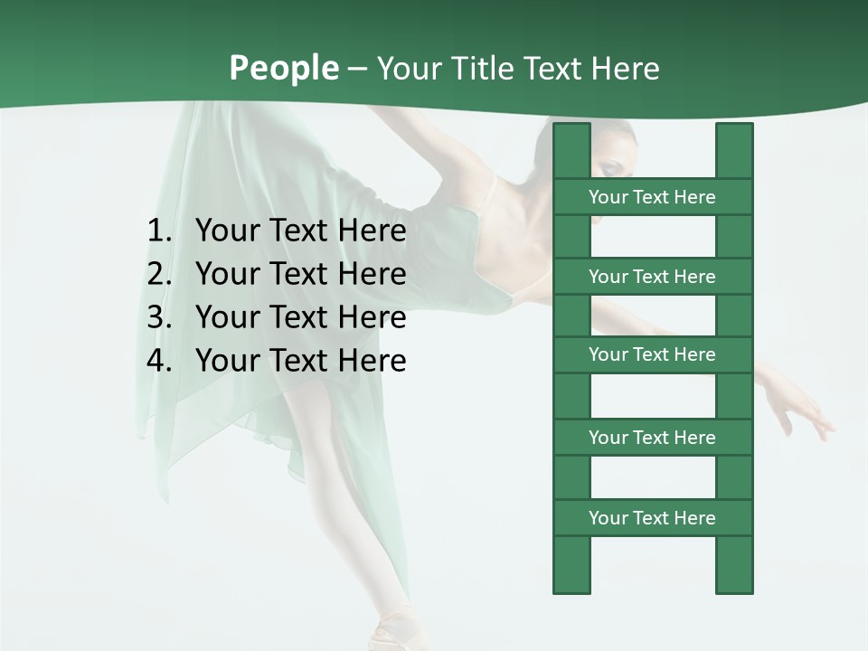 Tutu Exercise Jump PowerPoint Template