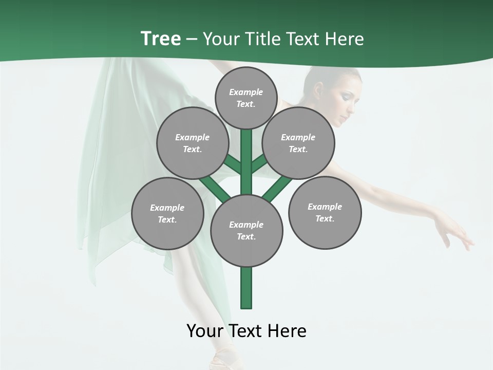 Tutu Exercise Jump PowerPoint Template