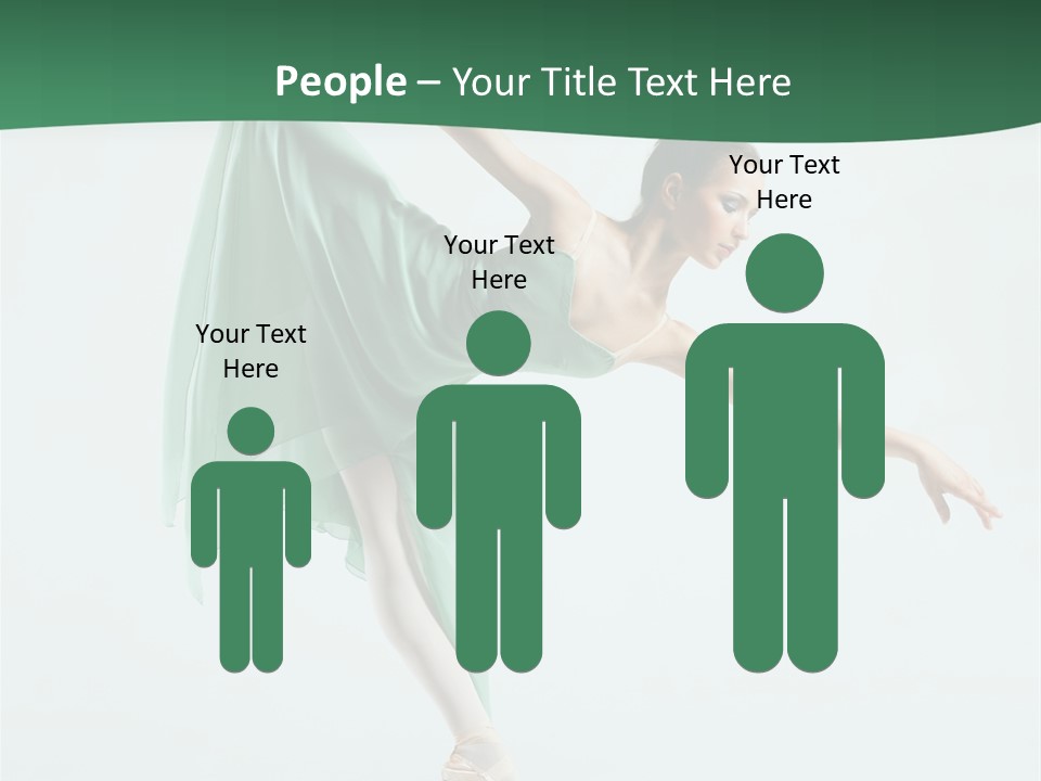 Tutu Exercise Jump PowerPoint Template
