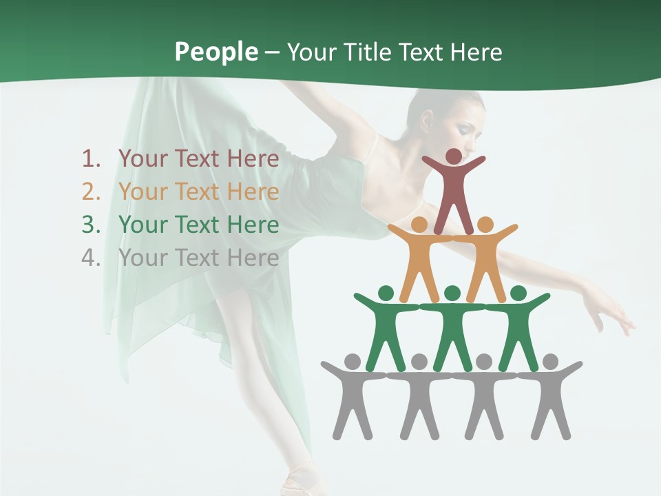 Tutu Exercise Jump PowerPoint Template