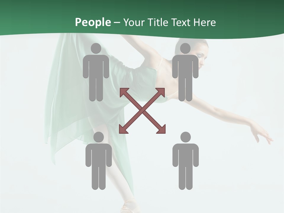 Tutu Exercise Jump PowerPoint Template