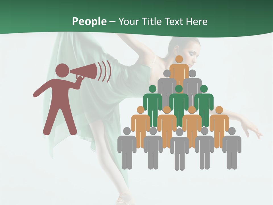 Tutu Exercise Jump PowerPoint Template