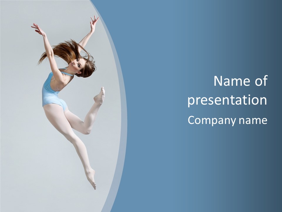 Fly Acrobat Leap PowerPoint Template