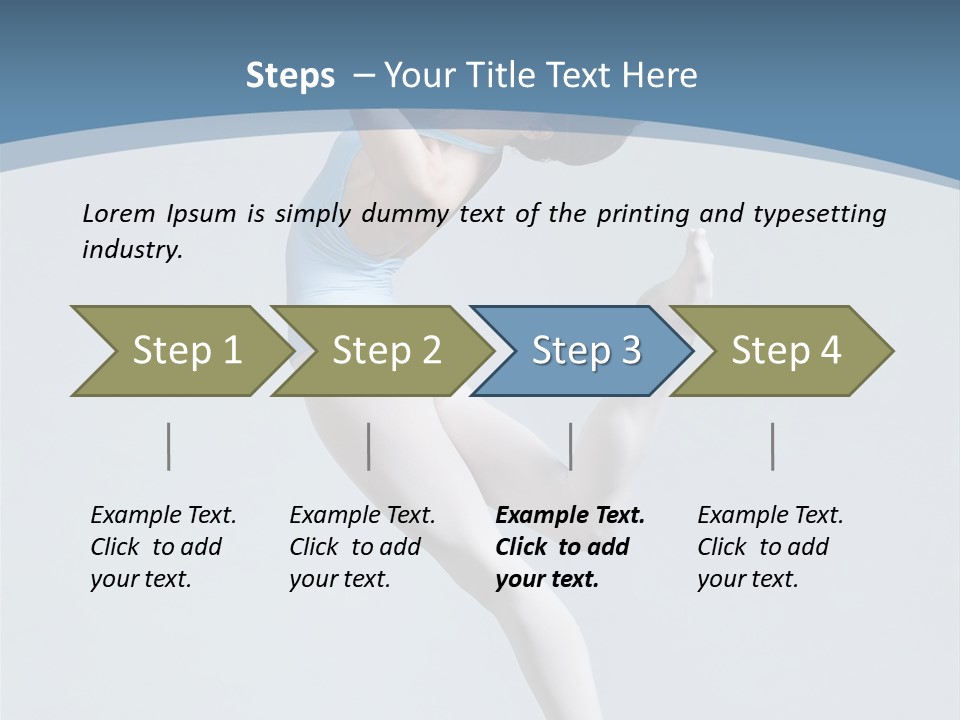 Fly Acrobat Leap PowerPoint Template