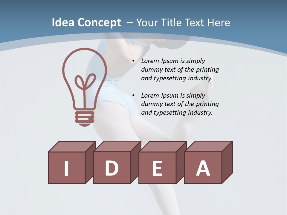 Fly Acrobat Leap PowerPoint Template