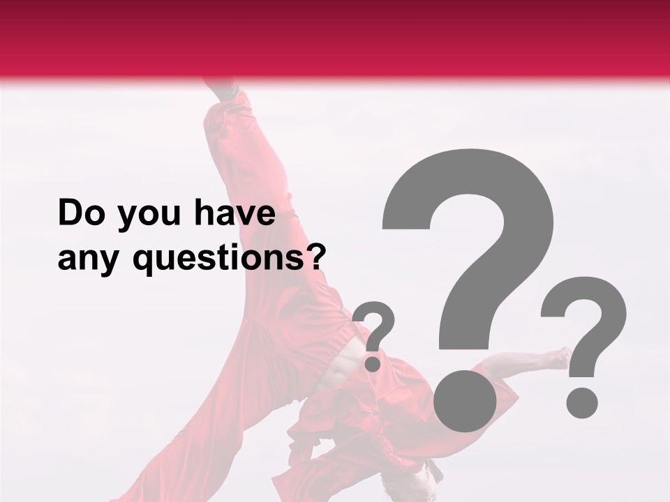 Fly Karate Training PowerPoint Template