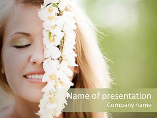 Skin Teeth Portrait PowerPoint Template