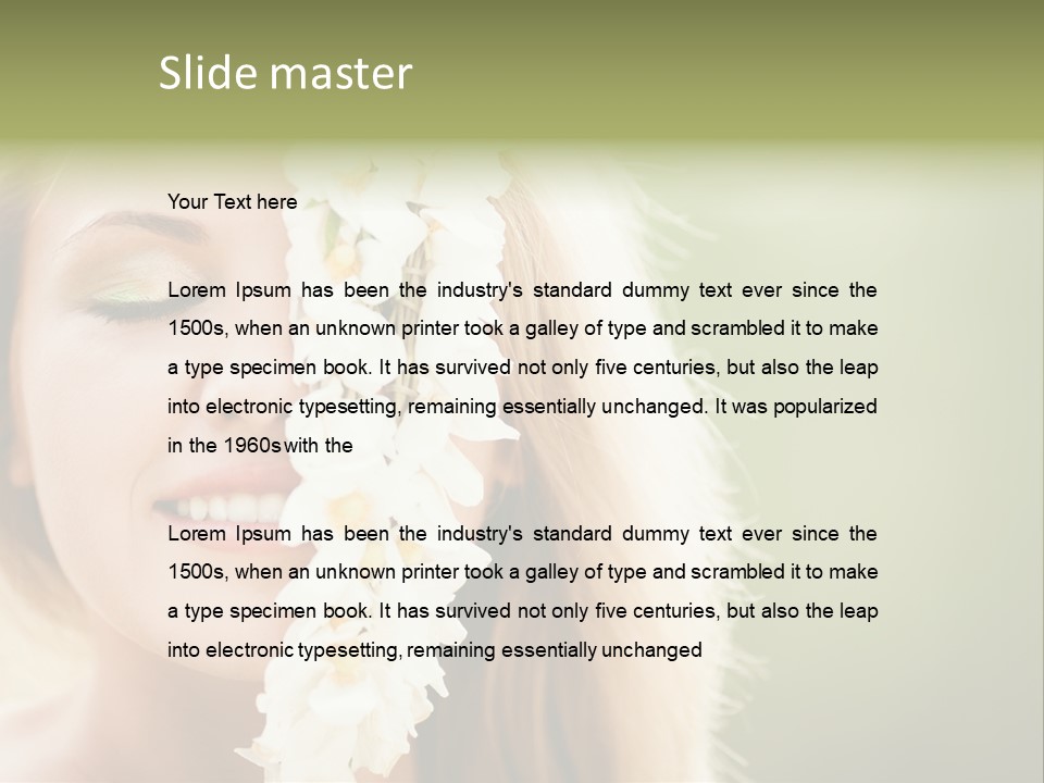 Skin Teeth Portrait PowerPoint Template