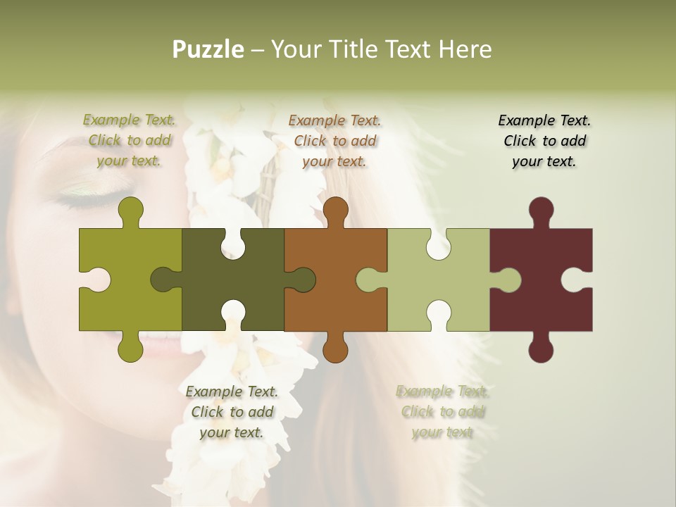 Skin Teeth Portrait PowerPoint Template