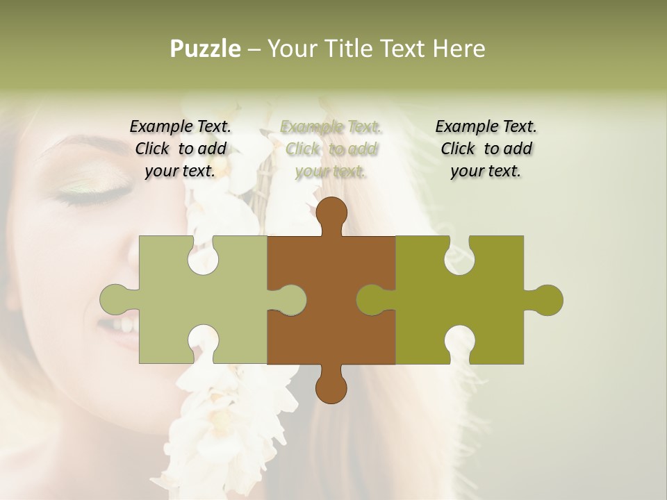 Skin Teeth Portrait PowerPoint Template