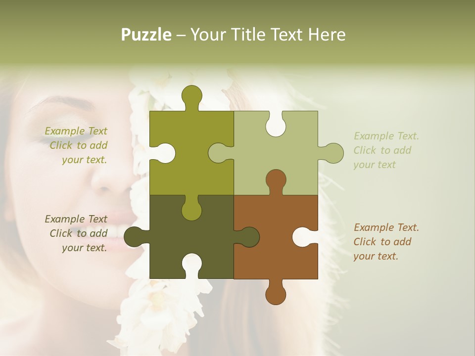 Skin Teeth Portrait PowerPoint Template