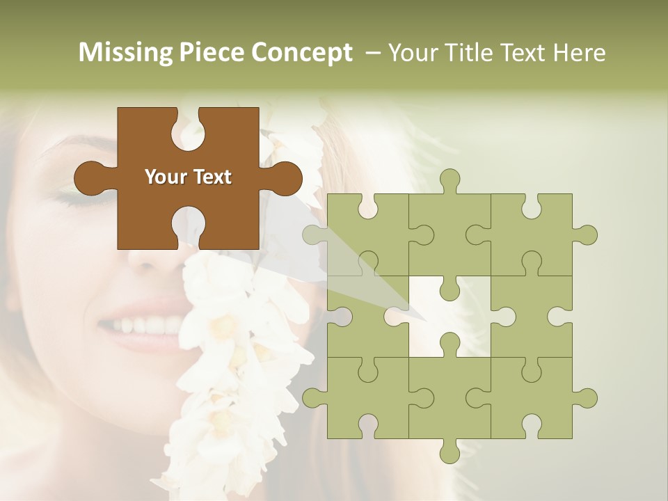 Skin Teeth Portrait PowerPoint Template