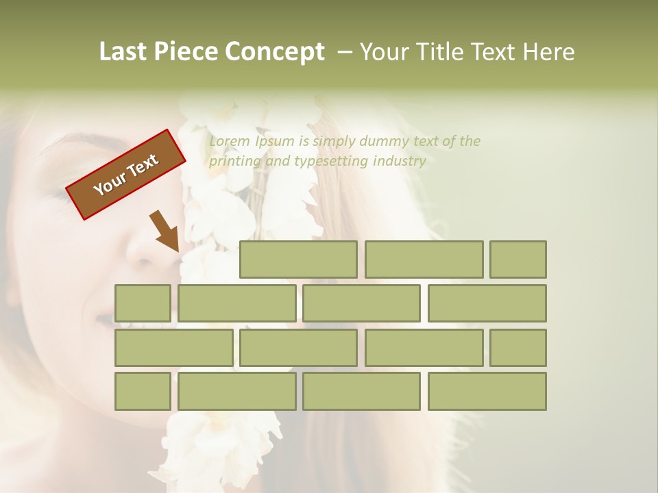 Skin Teeth Portrait PowerPoint Template