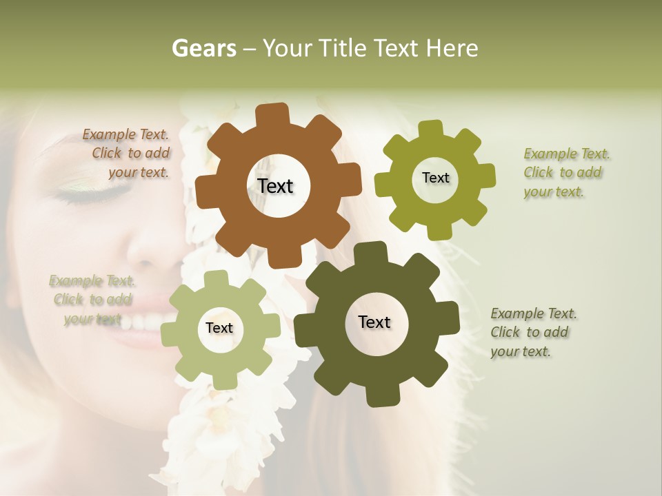 Skin Teeth Portrait PowerPoint Template