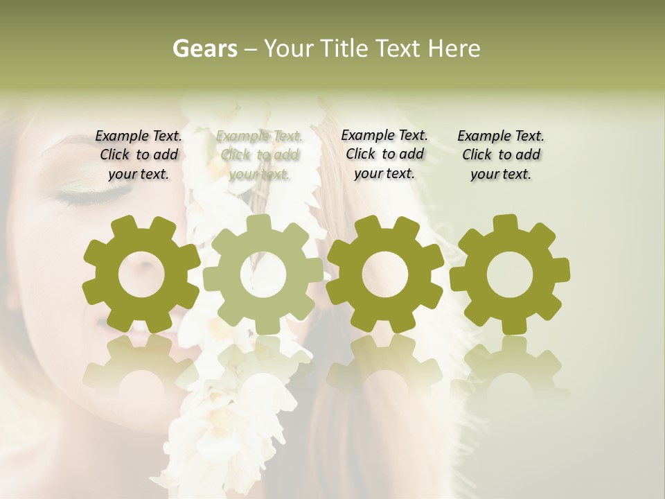 Skin Teeth Portrait PowerPoint Template