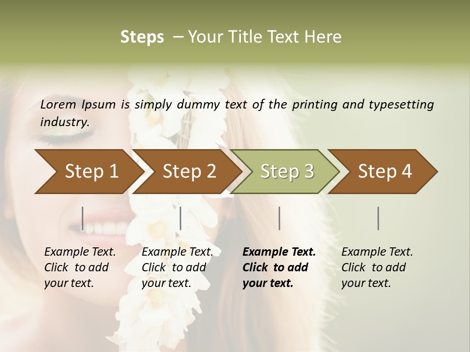 Skin Teeth Portrait PowerPoint Template
