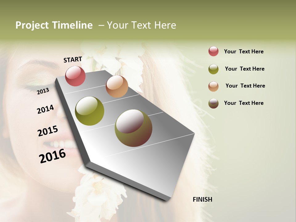 Skin Teeth Portrait PowerPoint Template