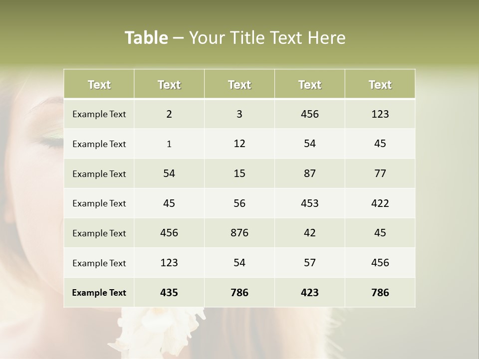 Skin Teeth Portrait PowerPoint Template
