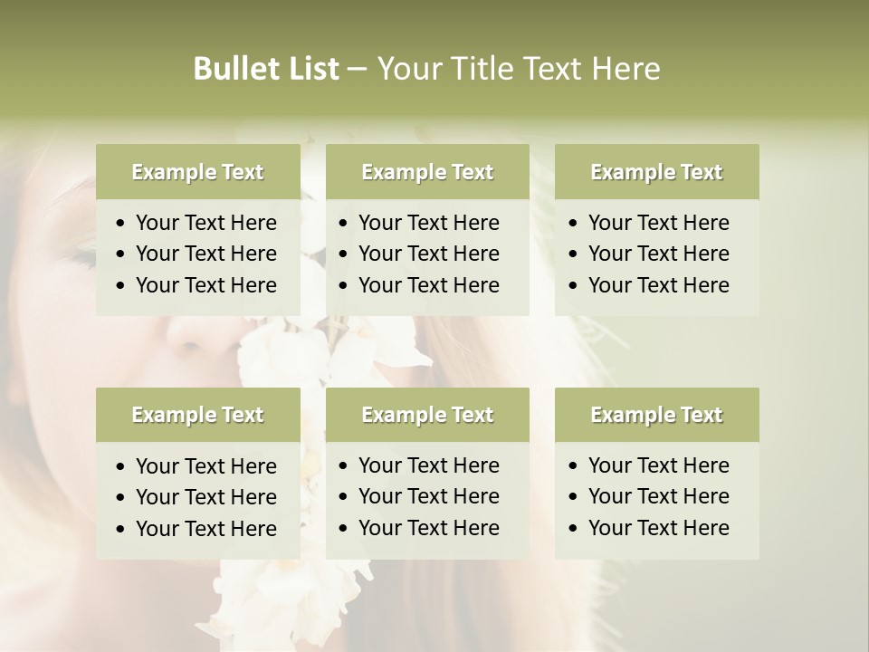 Skin Teeth Portrait PowerPoint Template