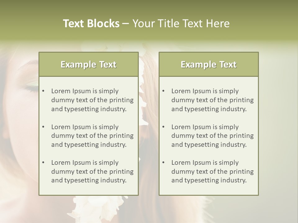 Skin Teeth Portrait PowerPoint Template