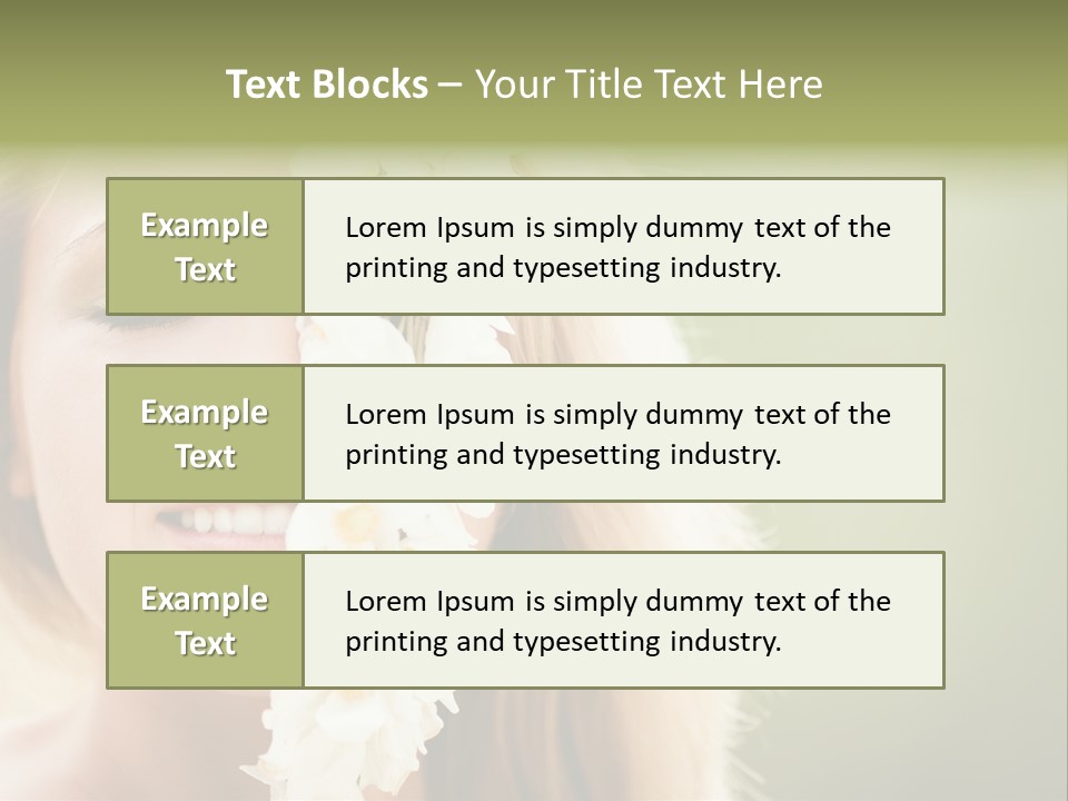 Skin Teeth Portrait PowerPoint Template