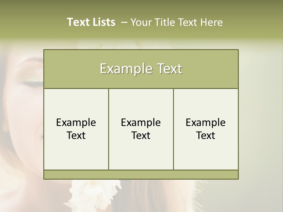 Skin Teeth Portrait PowerPoint Template