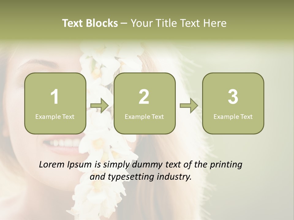 Skin Teeth Portrait PowerPoint Template