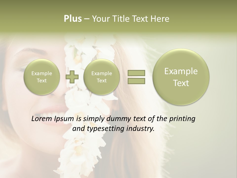 Skin Teeth Portrait PowerPoint Template