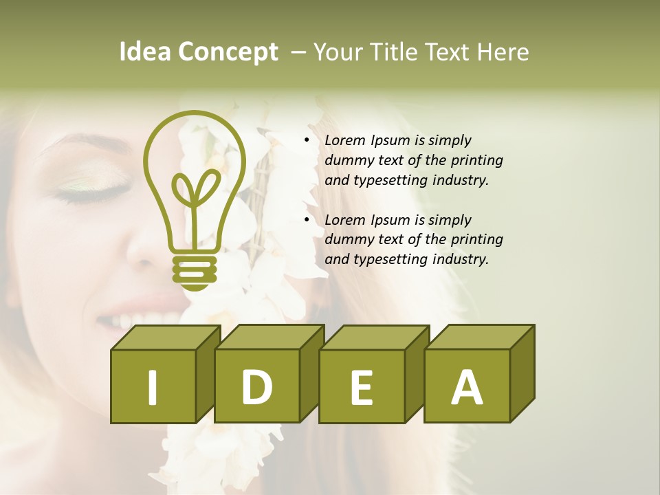 Skin Teeth Portrait PowerPoint Template