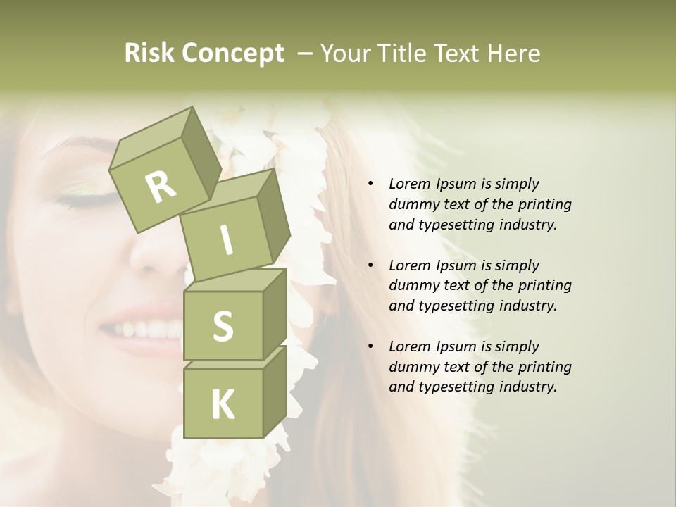 Skin Teeth Portrait PowerPoint Template