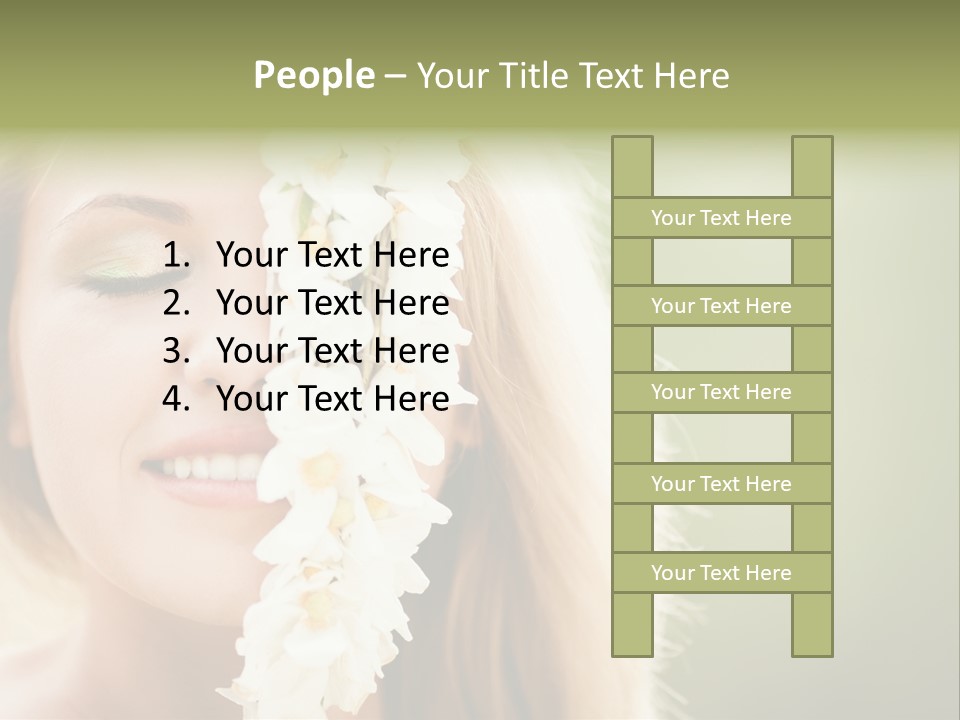 Skin Teeth Portrait PowerPoint Template