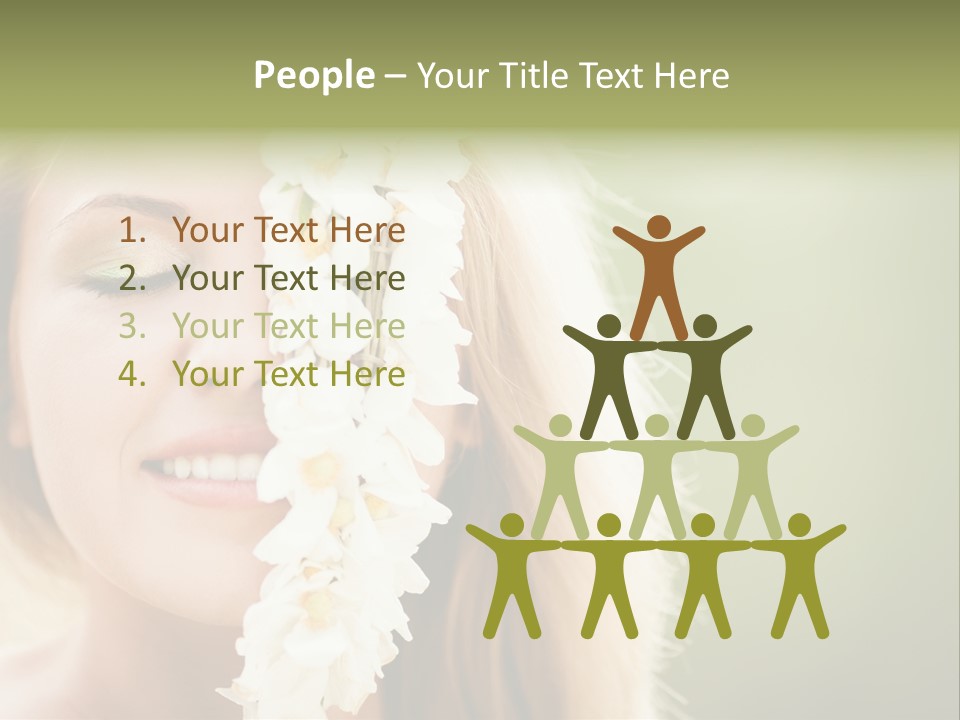Skin Teeth Portrait PowerPoint Template
