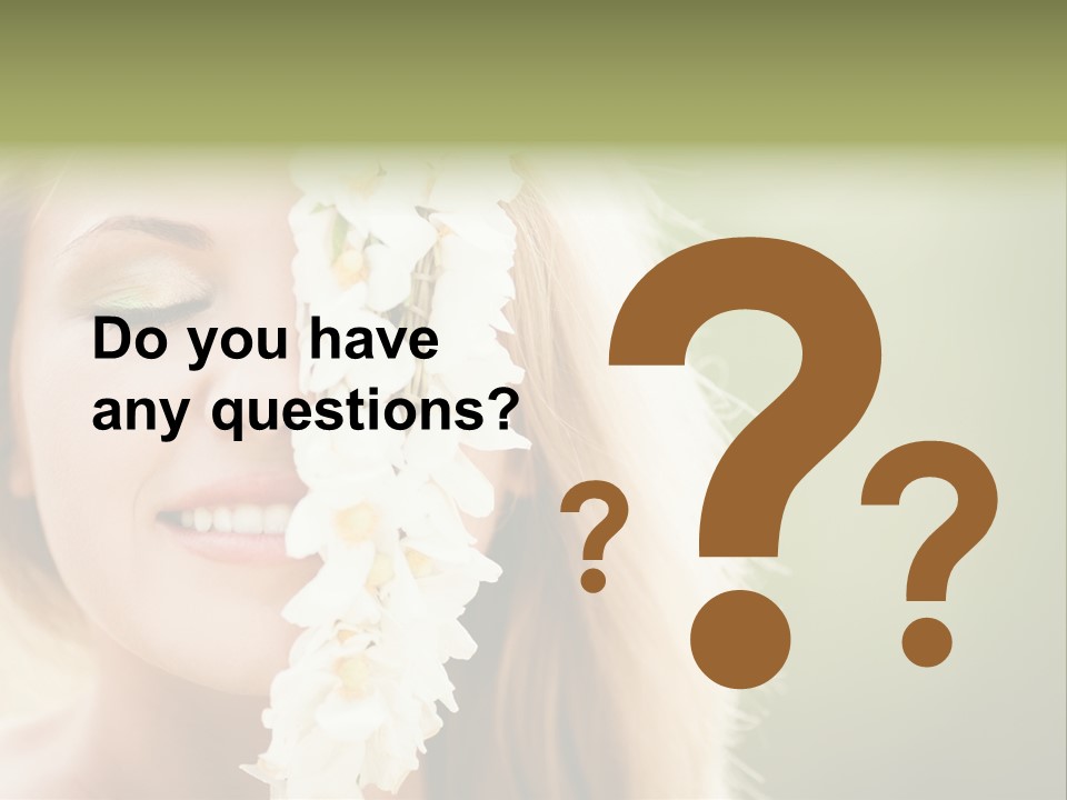 Skin Teeth Portrait PowerPoint Template