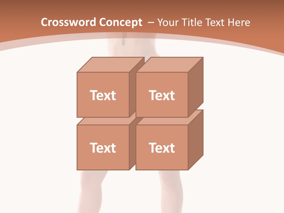 Caucasian Background Swim PowerPoint Template