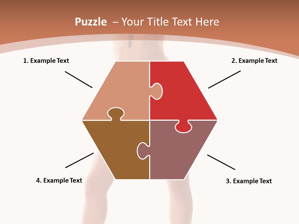 Caucasian Background Swim PowerPoint Template