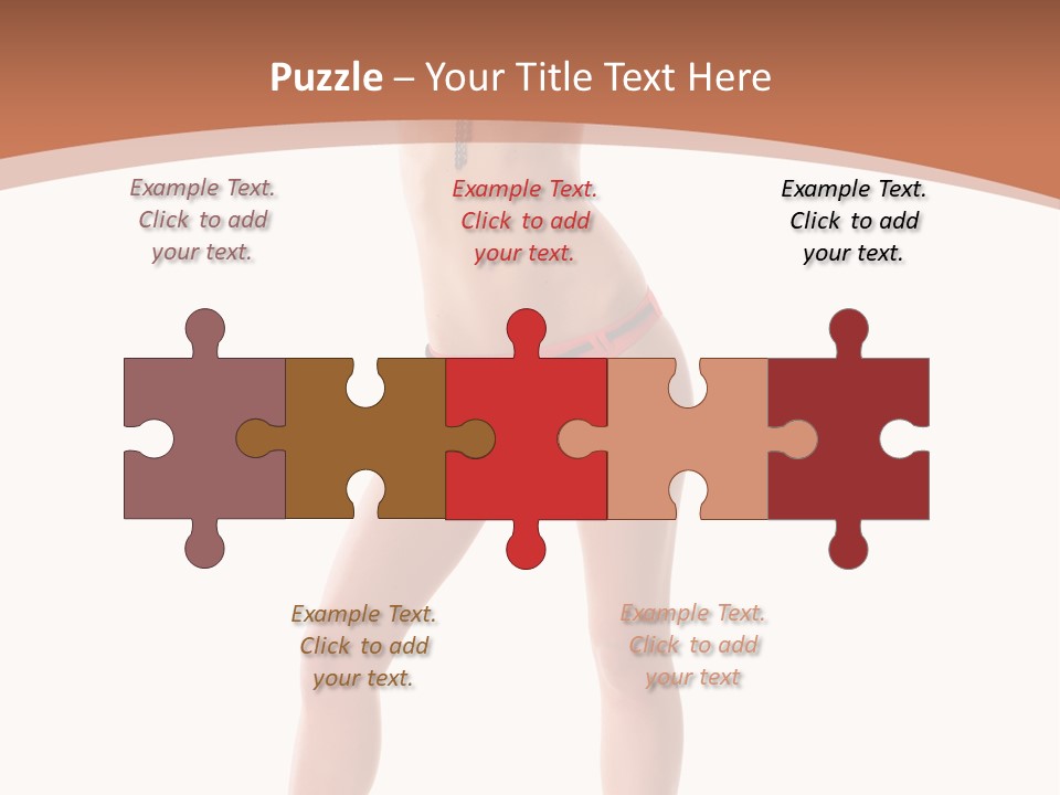 Caucasian Background Swim PowerPoint Template