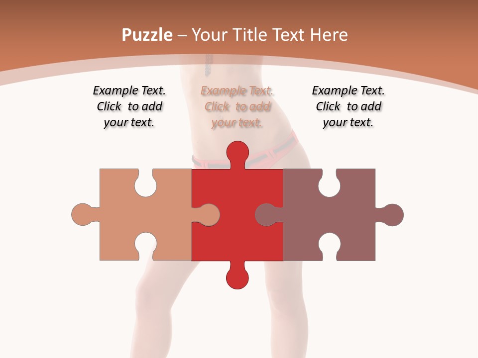 Caucasian Background Swim PowerPoint Template